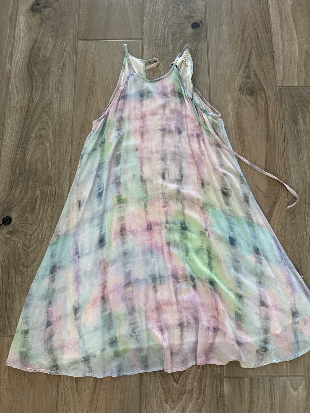 Anthropologie Cloth & Stone Pastel Mint and Lavender Tank Dress